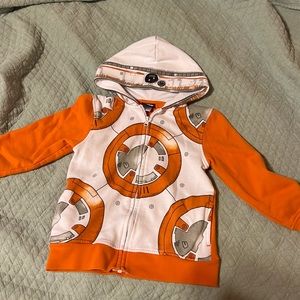 Childrens size 5/6 Star Wars BB8 Zip Up Hoody